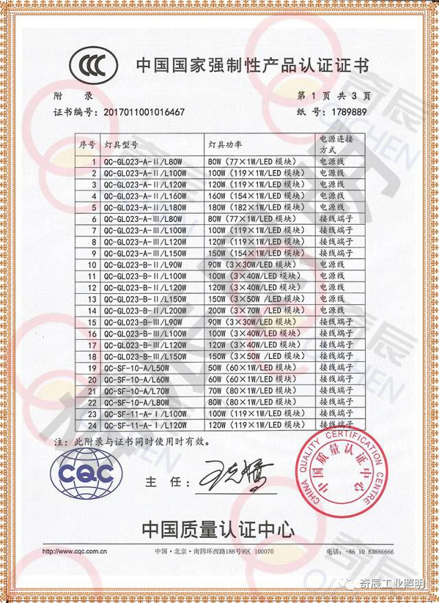 国家强制性产品认证CCC证书